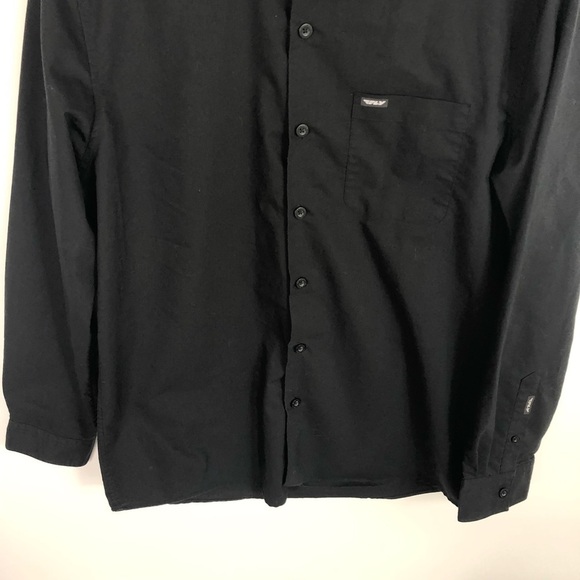 Fly racing black button down shirt size medium - Picture 3 of 11